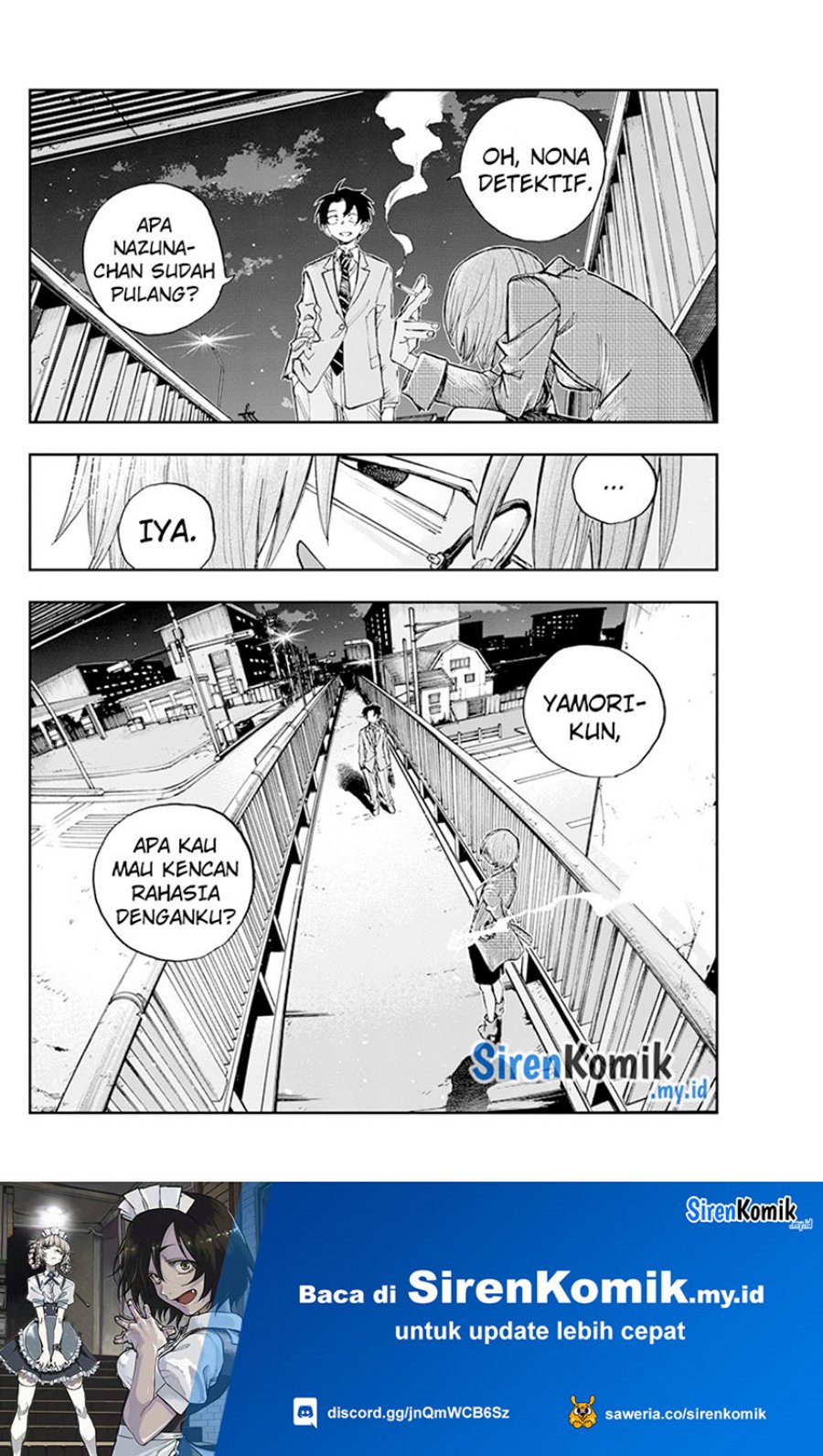 Yofukashi no Uta Chapter 181 - halaman 17