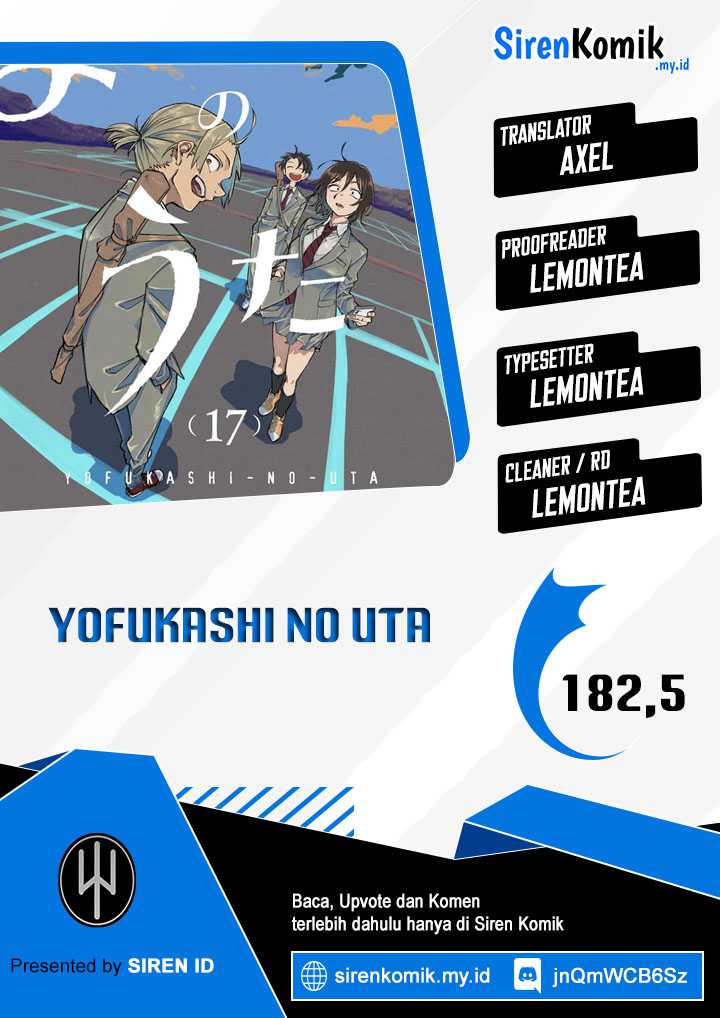 Yofukashi no Uta Chapter 182.5 - halaman 1