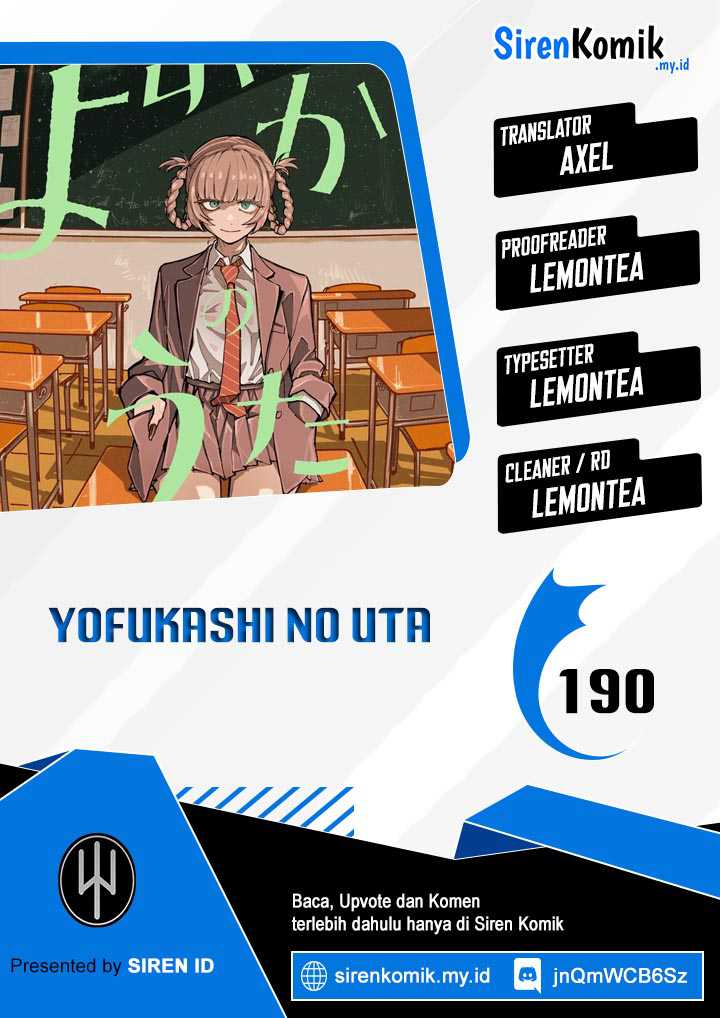 Yofukashi no Uta Chapter 190 - halaman 1