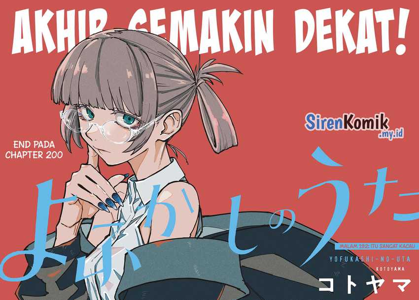 Yofukashi no Uta Chapter 192 - halaman 2