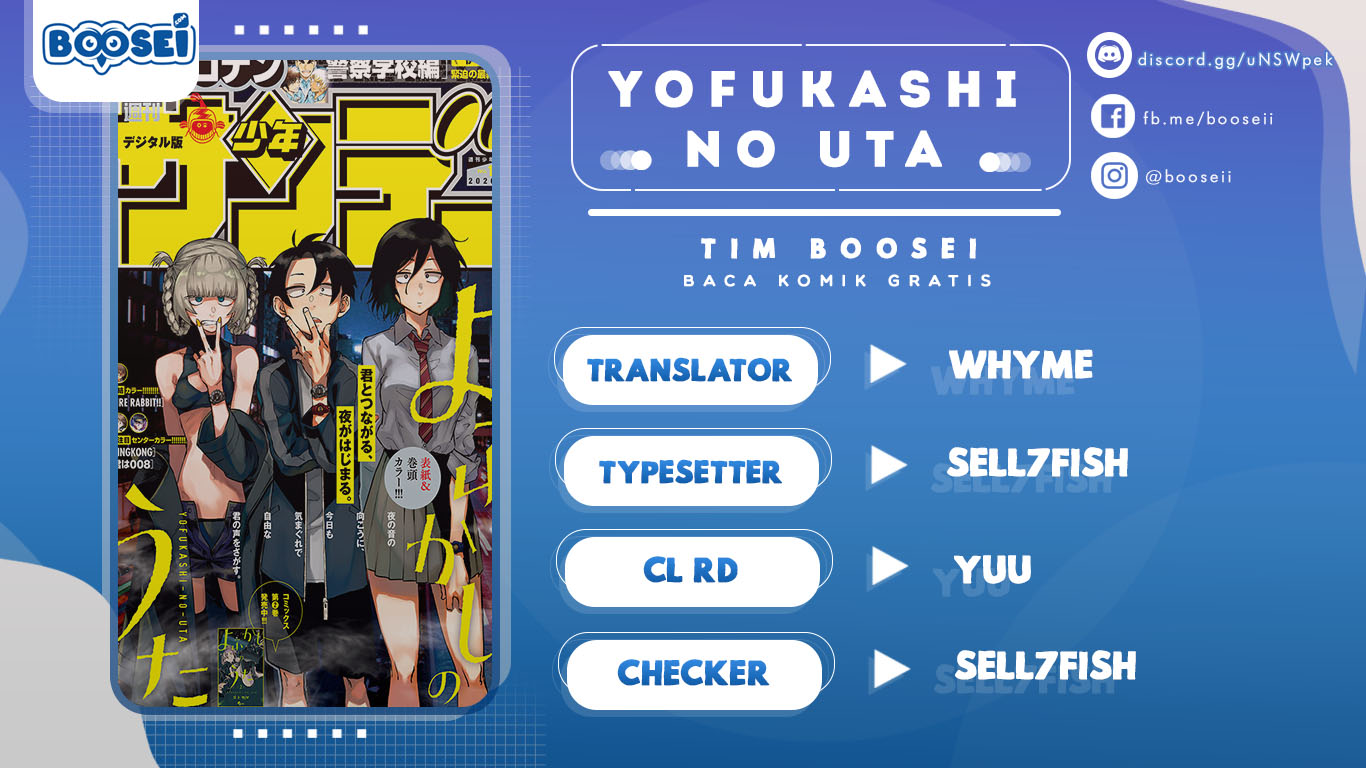 Yofukashi no Uta Chapter 46 - halaman 1