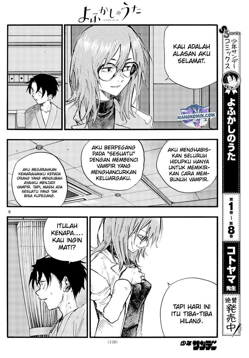 Yofukashi no Uta Chapter 93 - halaman 9