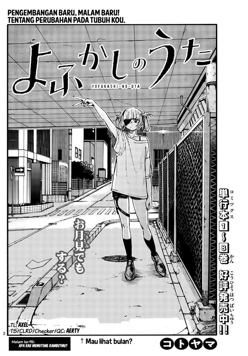Yofukashi no Uta Chapter 95 - halaman 3
