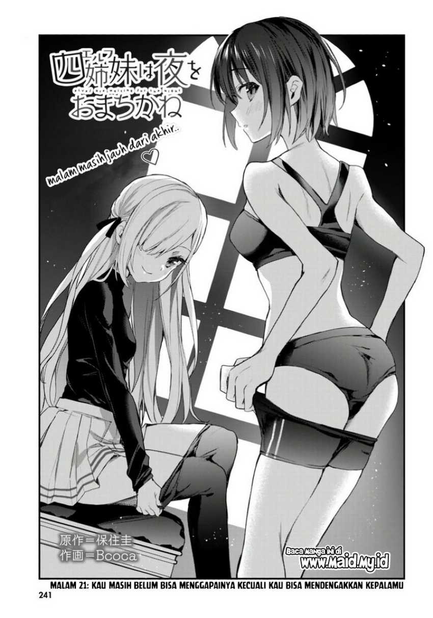 Yonshimai wa Yoru wo Omachikane Chapter 21 - halaman 3