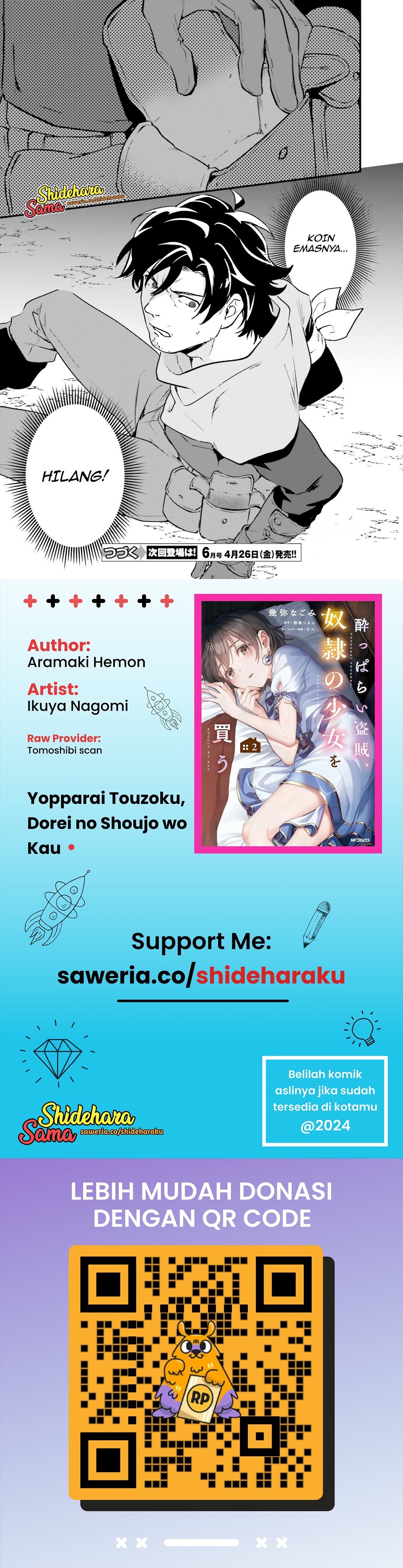 Yopparai Touzoku, Dorei no Shoujo wo Kau Chapter 16 - halaman 21