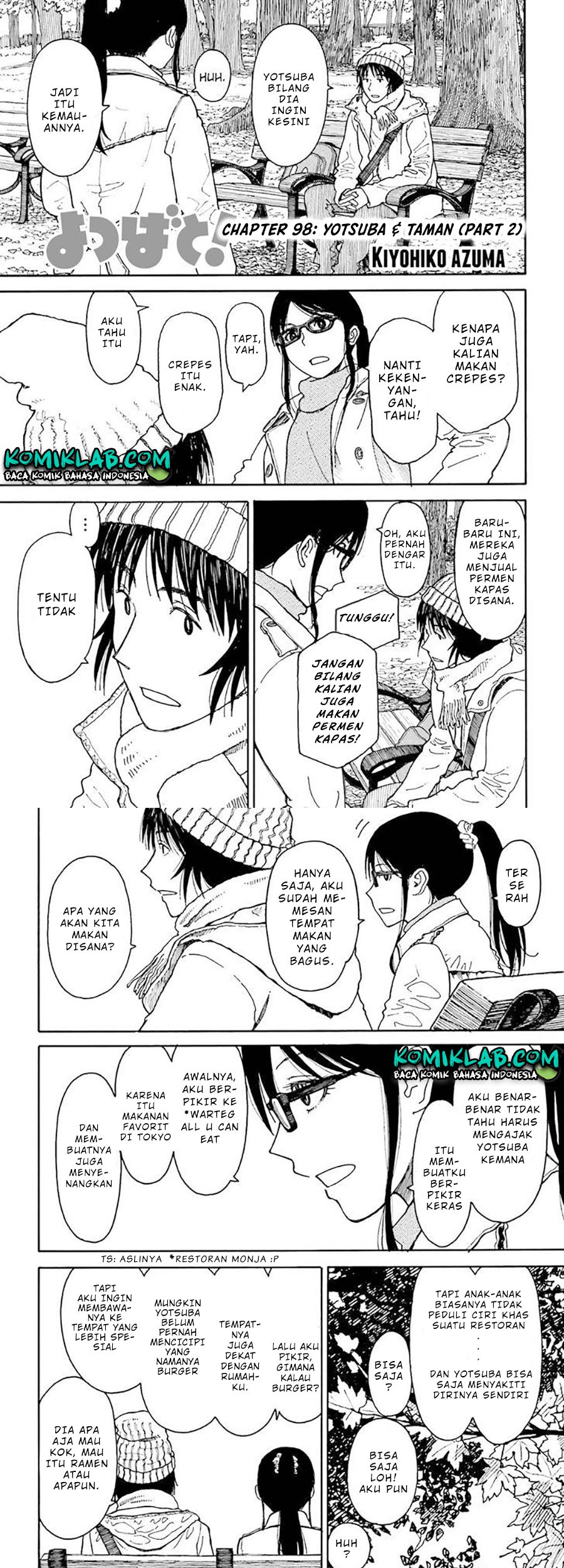 Yotsuba to! Chapter 98 - halaman 3