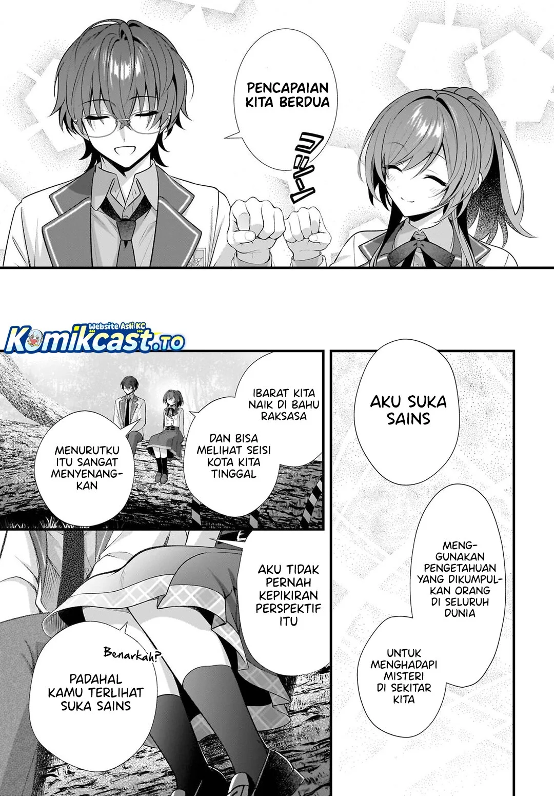 Yotte, Hatsukoi wa Shoumei sareta. Delta to Gamma no Rigakubu Note Chapter 1 - halaman 56