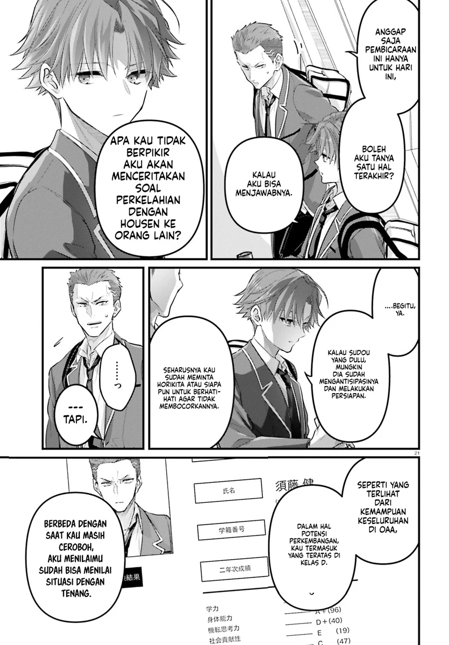 Youkoso Jitsuryoku Shijou Shugi no Kyoushitsu e: 2-nensei-hen - 2nd Stage Chapter 5 - halaman 21