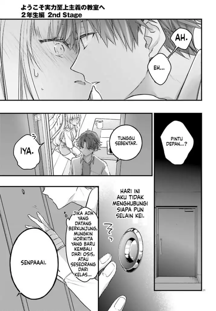 Youkoso Jitsuryoku Shijou Shugi no Kyoushitsu e: 2-nensei-hen - 2nd Stage Chapter 9 - halaman 21