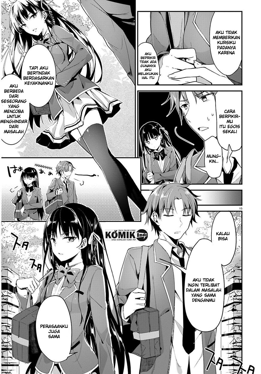 Youkoso Jitsuryoku Shijou Shugi no Kyoushitsu e Chapter 1 - halaman 16