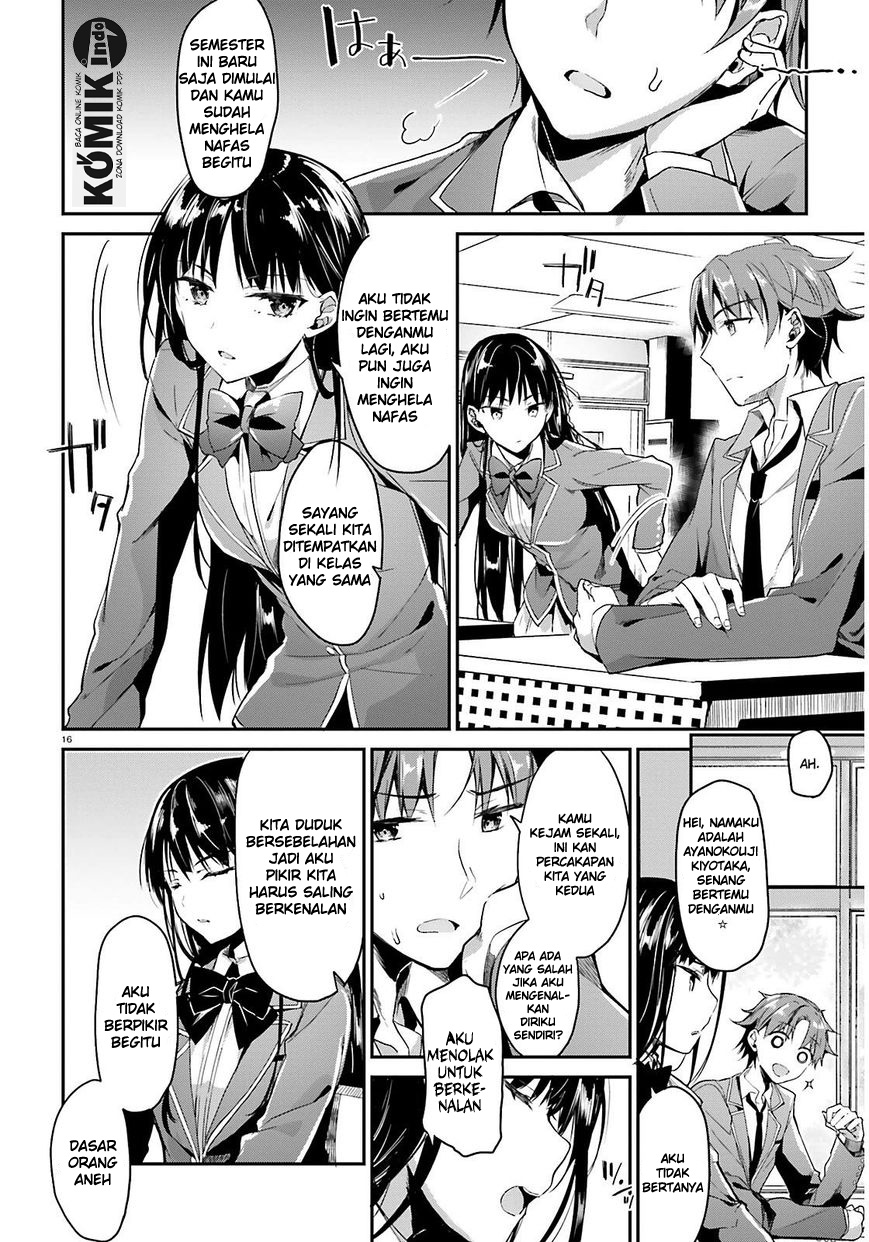 Youkoso Jitsuryoku Shijou Shugi no Kyoushitsu e Chapter 1 - halaman 17