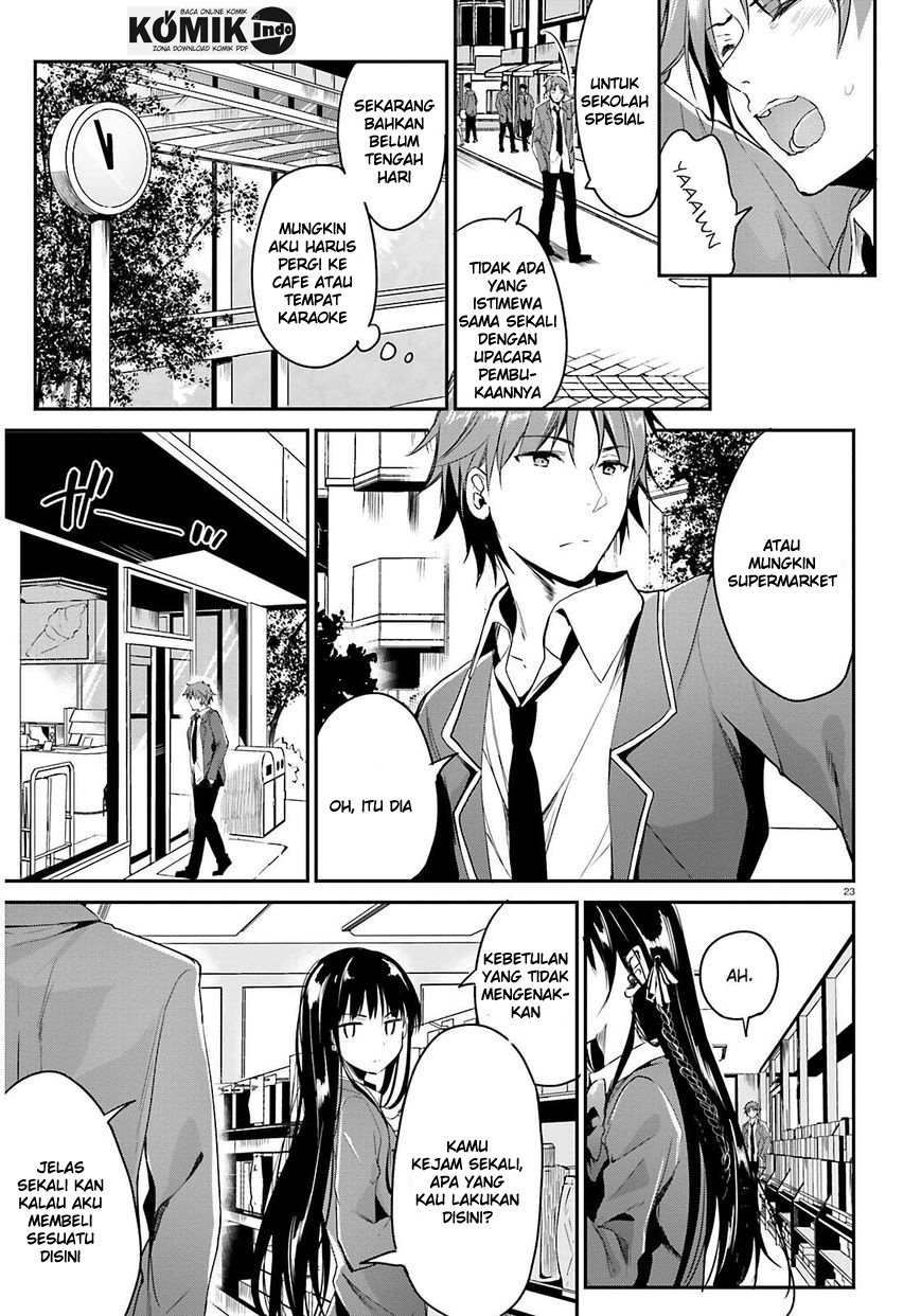 Youkoso Jitsuryoku Shijou Shugi no Kyoushitsu e Chapter 1 - halaman 24