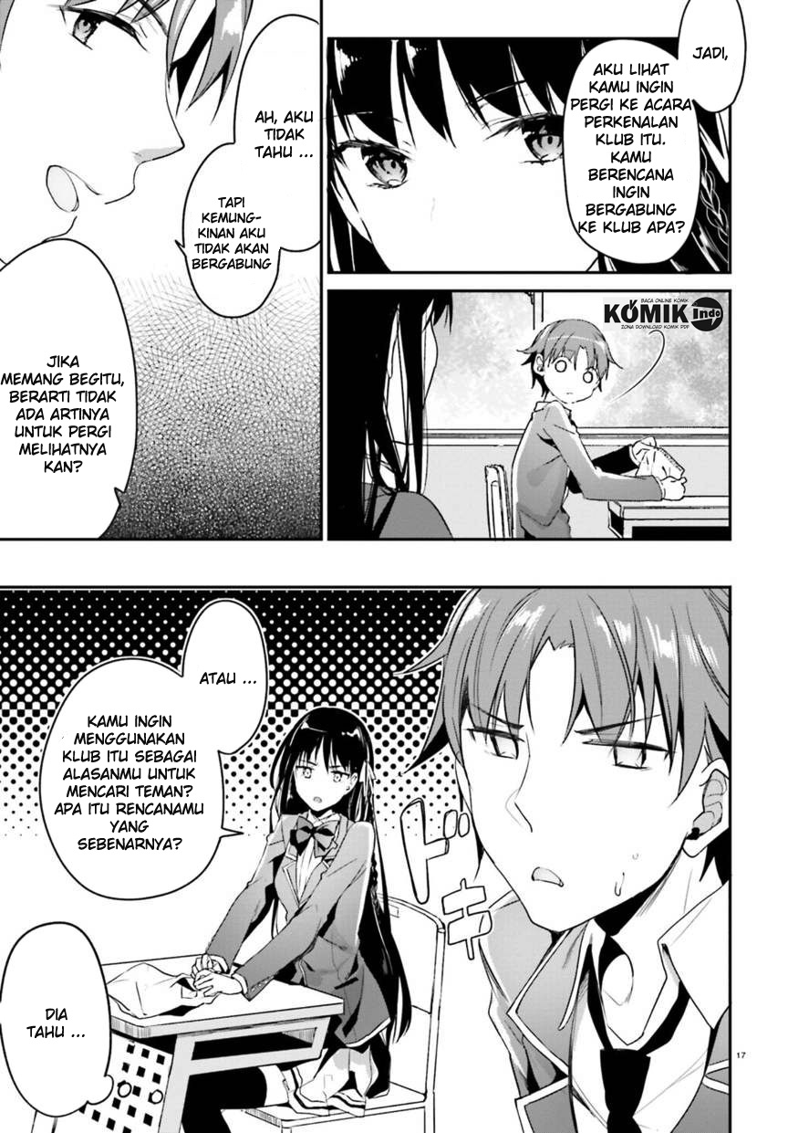 Youkoso Jitsuryoku Shijou Shugi no Kyoushitsu e Chapter 2 - halaman 18
