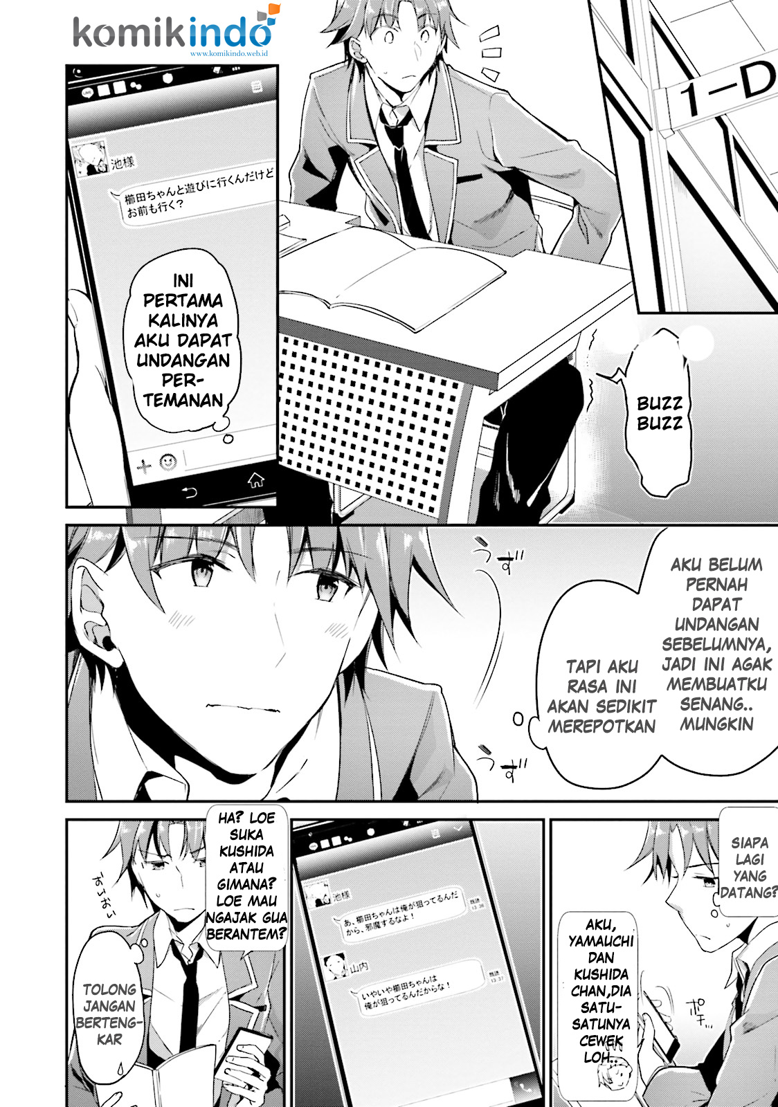 Youkoso Jitsuryoku Shijou Shugi no Kyoushitsu e Chapter 4 - halaman 15