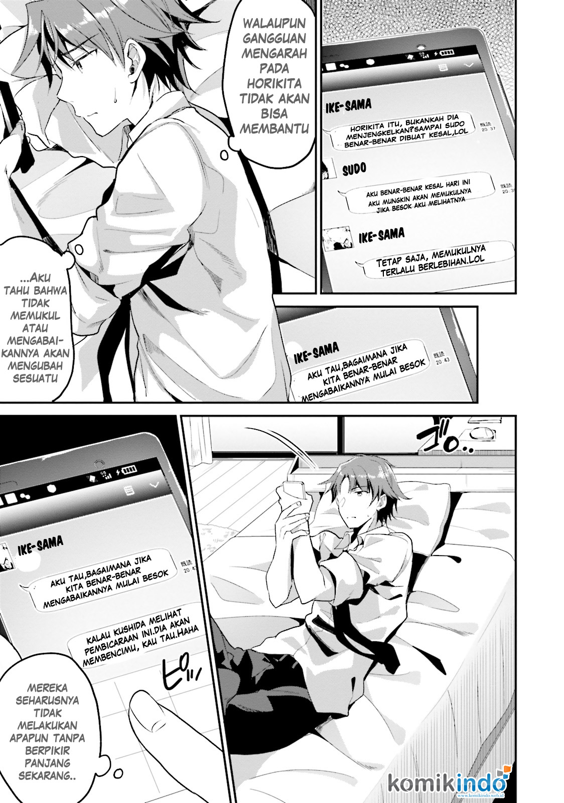Youkoso Jitsuryoku Shijou Shugi no Kyoushitsu e Chapter 6 - halaman 8