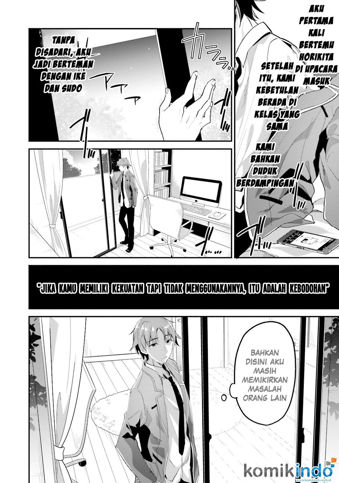 Youkoso Jitsuryoku Shijou Shugi no Kyoushitsu e Chapter 6 - halaman 9