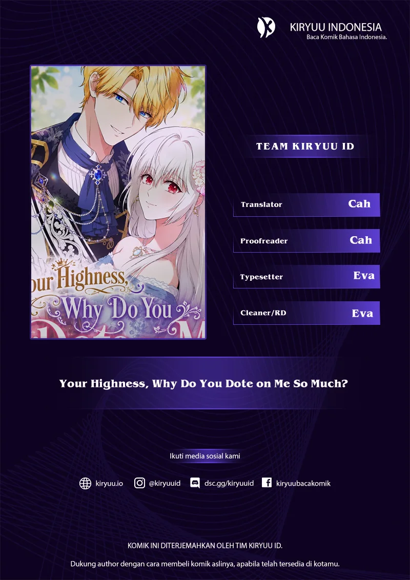 Your Highness, Why Do You Dote on Me So Much? Chapter 1 - halaman 1