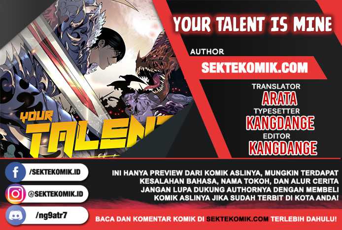 Your Talent is Mine Chapter 20 - halaman 1