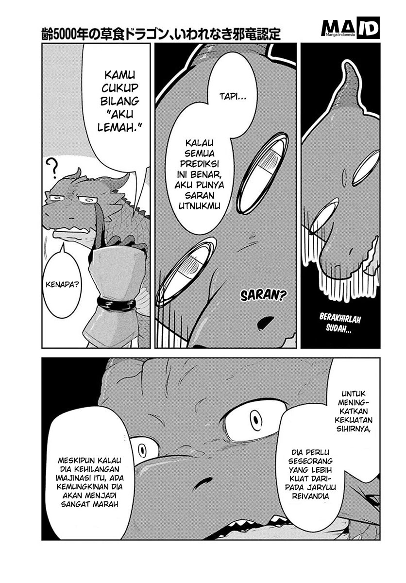 Yowai 5000-nen no Soushoku Dragon, Iwarenaki Jaryuu Nintei: Yada Kono Ikenie, Hito no Hanashi wo Kiite Kurenai Chapter 3 - halaman 36