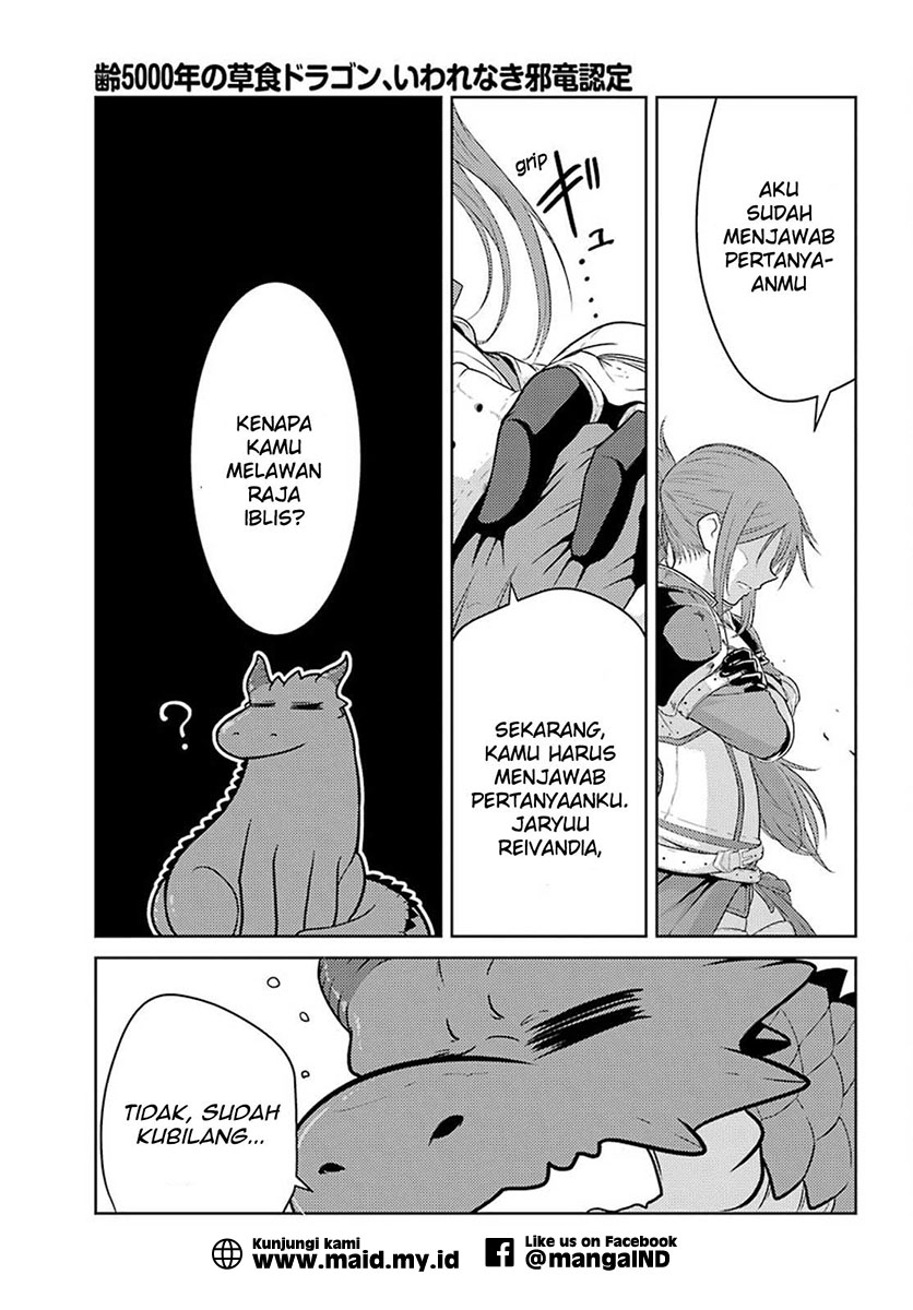 Yowai 5000-nen no Soushoku Dragon, Iwarenaki Jaryuu Nintei: Yada Kono Ikenie, Hito no Hanashi wo Kiite Kurenai Chapter 3 - halaman 38