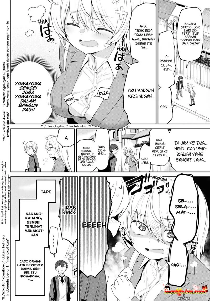 Yowayowa Sensei Chapter 4 - halaman 3