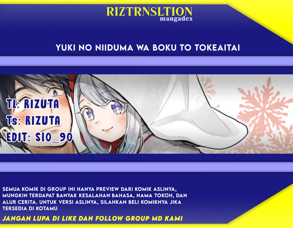Yuki no Niizuma wa Boku to Tokeaitai Chapter 5.1 - halaman 1