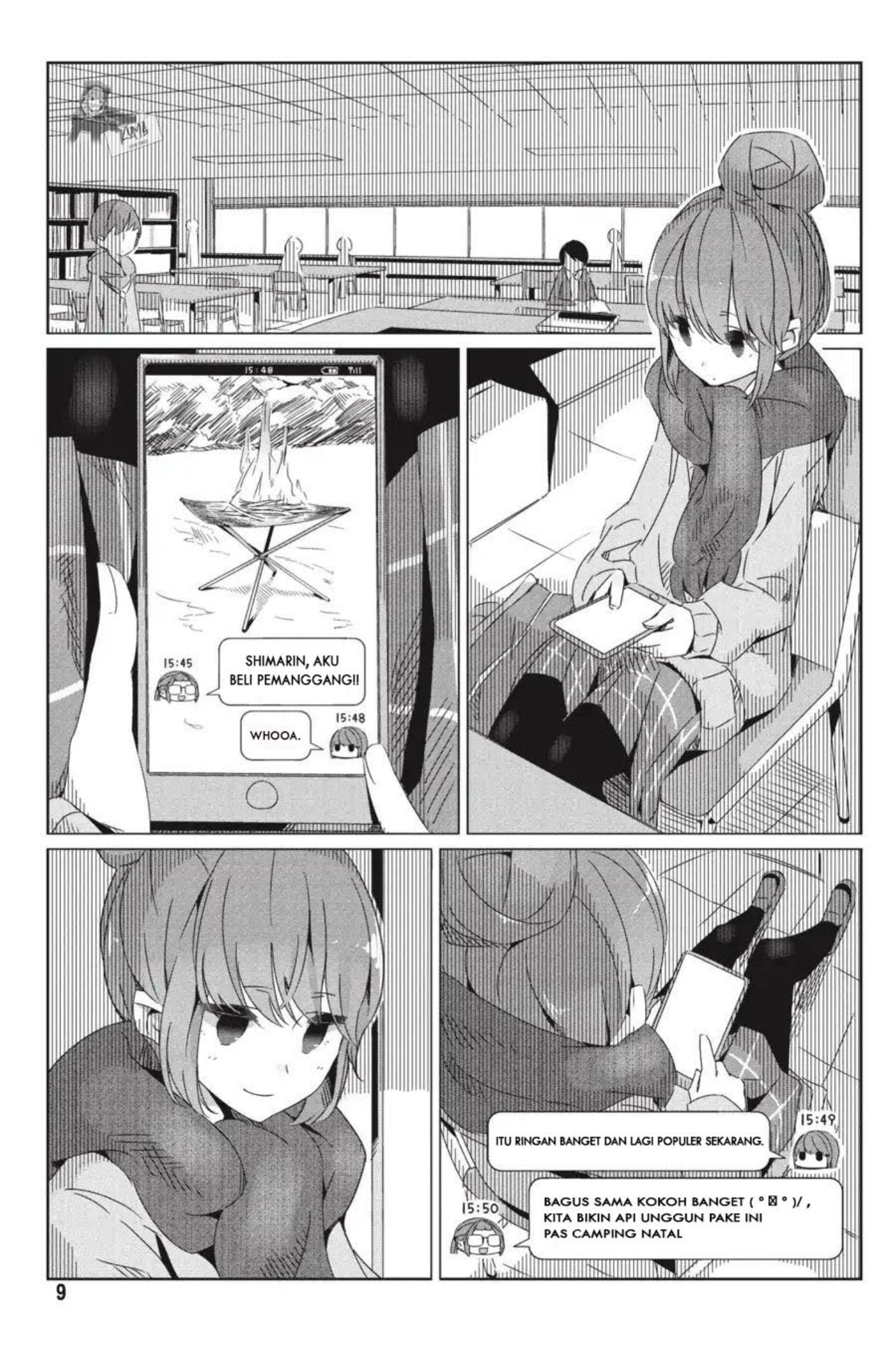 Yuru Camp△ Chapter 19 - halaman 11