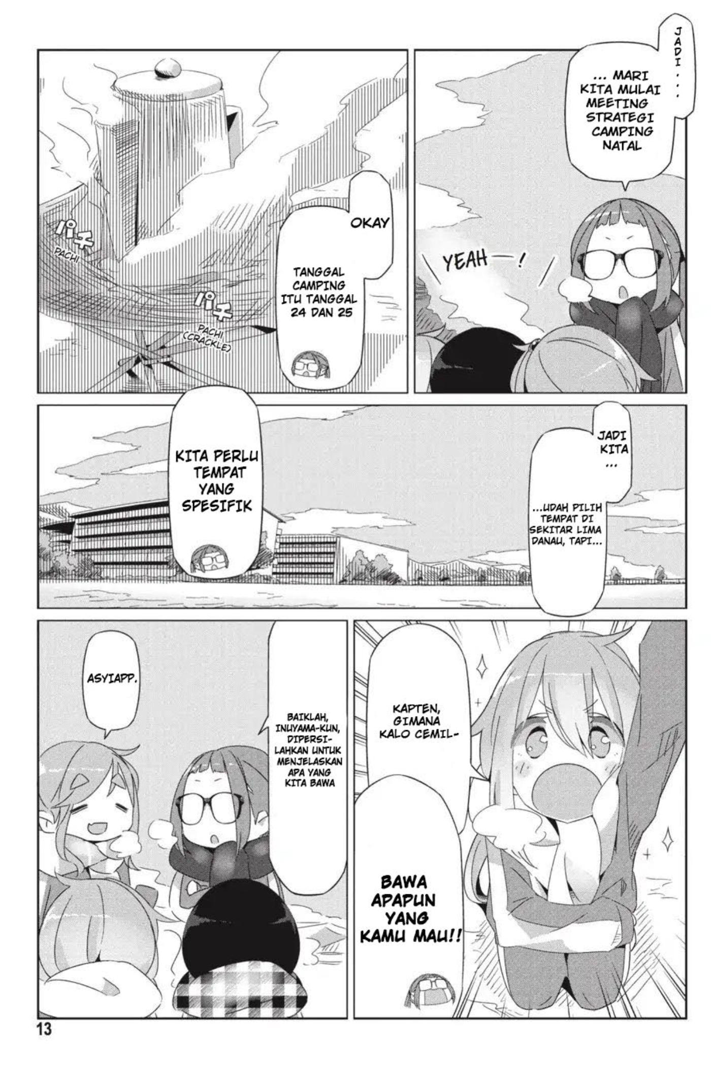 Yuru Camp△ Chapter 19 - halaman 15