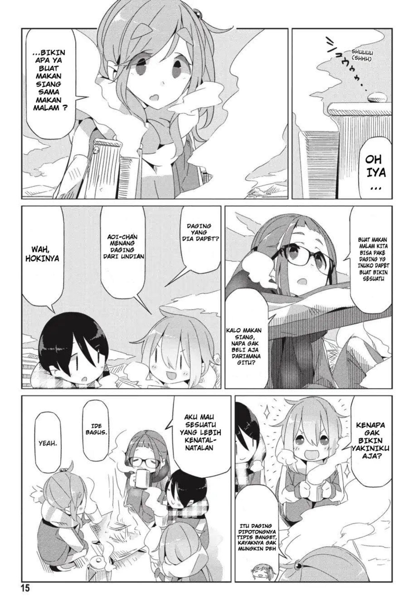 Yuru Camp△ Chapter 19 - halaman 17