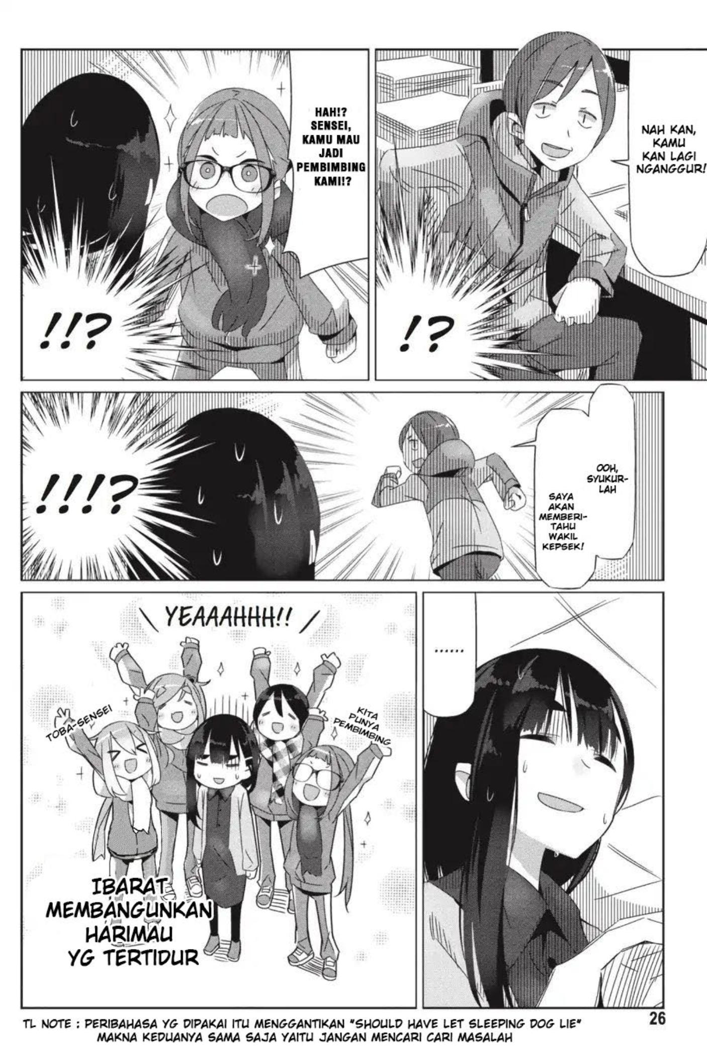 Yuru Camp△ Chapter 19 - halaman 28