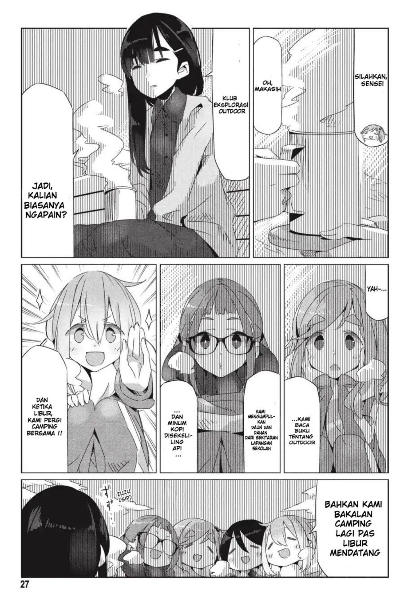 Yuru Camp△ Chapter 19 - halaman 29
