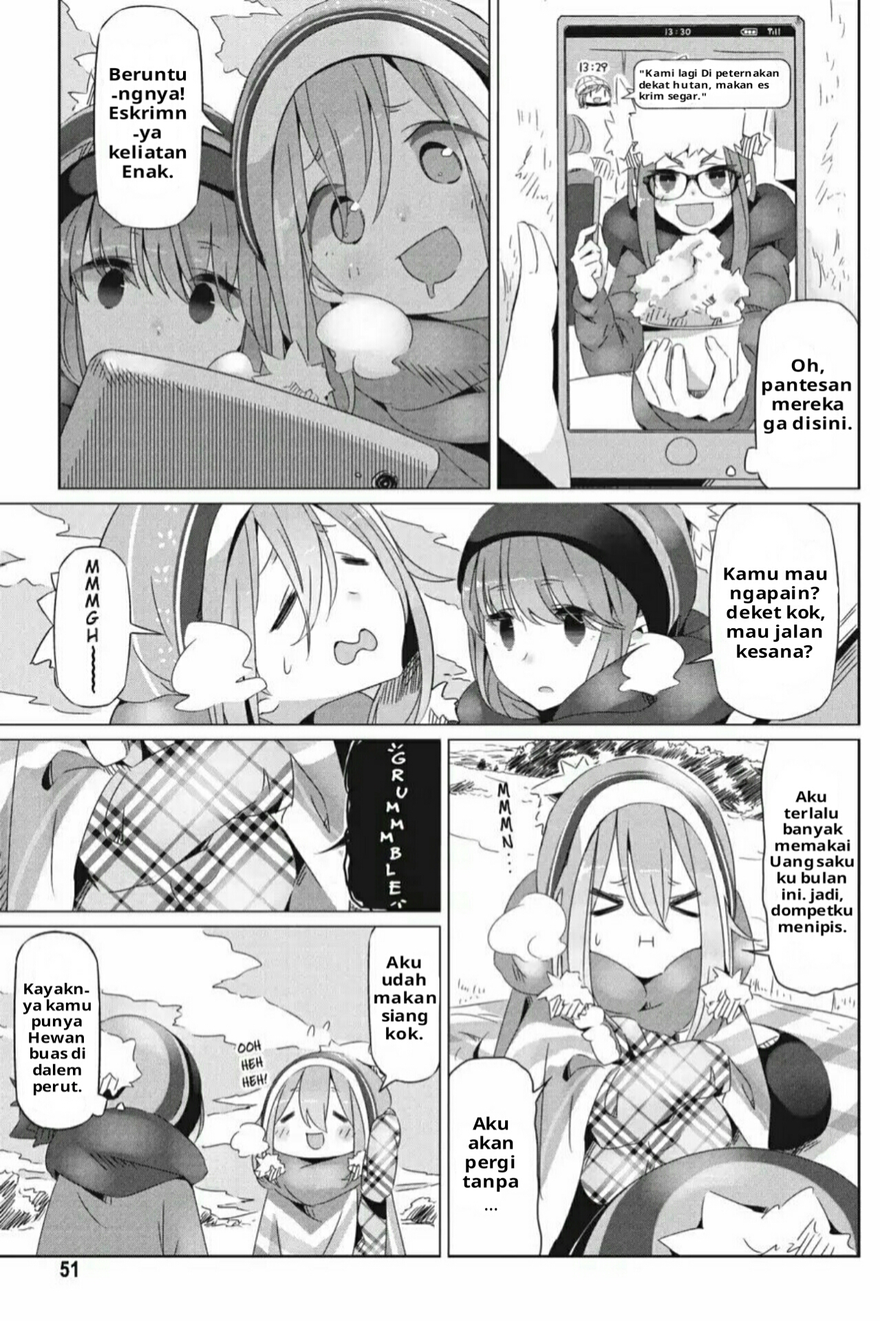 Yuru Camp△ Chapter 20 - halaman 17