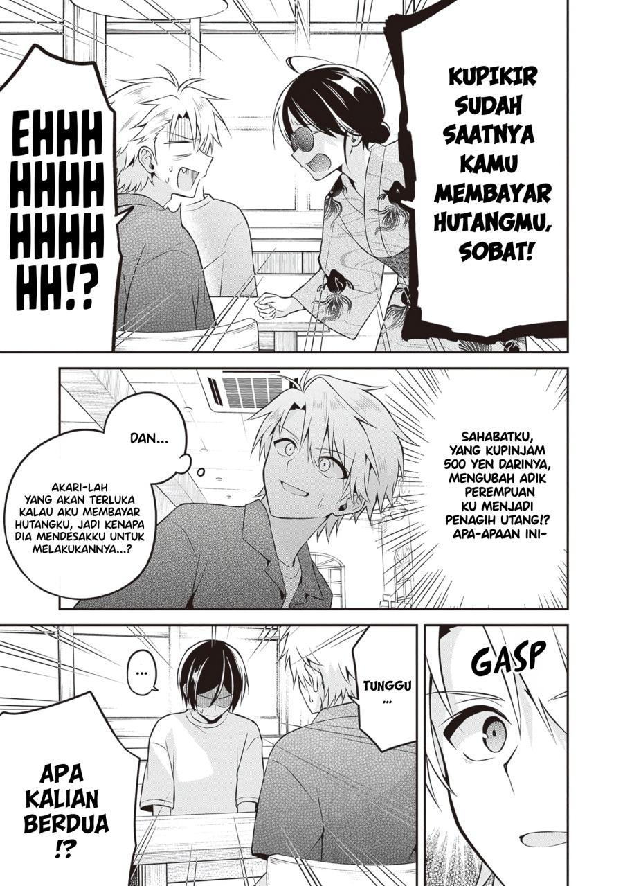 Yuujin ni 500 Yen Kashitara Shakkin no Kata ni Imouto wo Yokoshite Kita Nodakeredo, Ore wa Ittai Dou Sureba Iindarou Chapter 15 - halaman 3