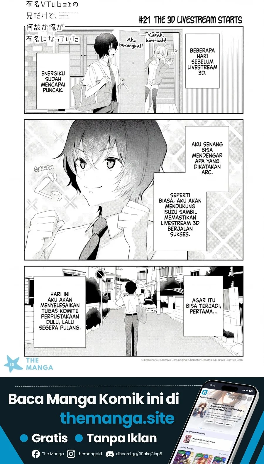 Yuumei VTuber no Ani dakedo, Nazeka Ore ga Yuumei ni Natteita Chapter 21 - halaman 2