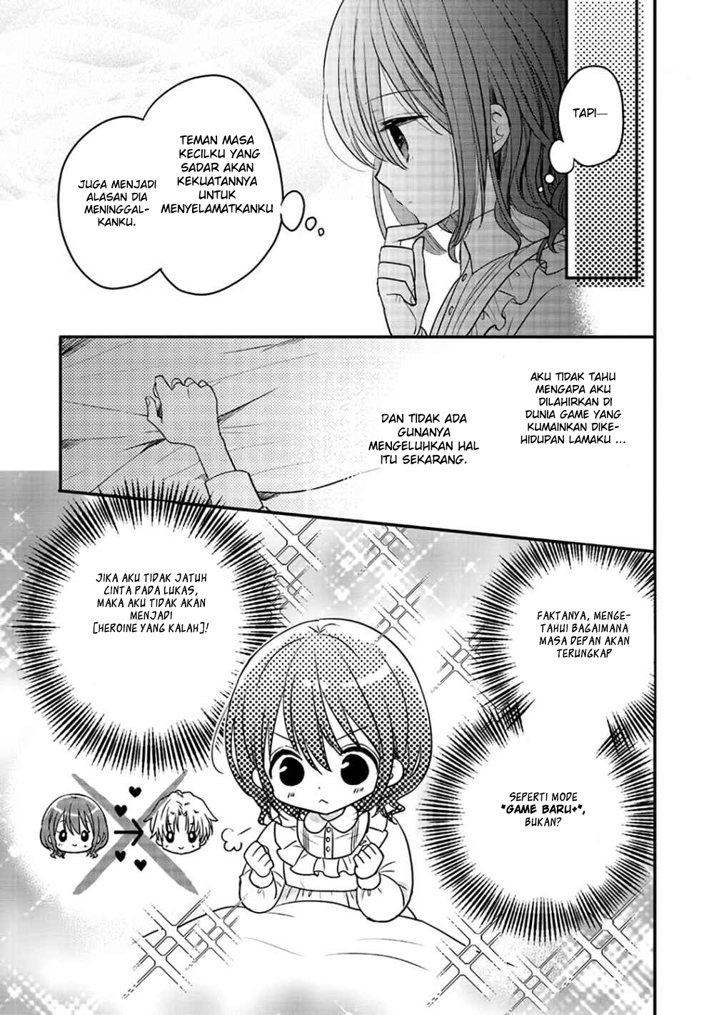 Yuusha-sama no Osananajimi to iu Shokugyou no Make Heroine ni Tensei shita no de, Chougoushi ni Job Change shimasu. Chapter 1 - halaman 29