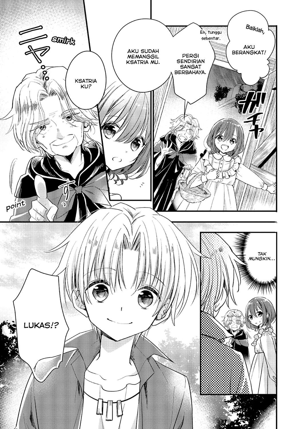 Yuusha-sama no Osananajimi to iu Shokugyou no Make Heroine ni Tensei shita no de, Chougoushi ni Job Change shimasu. Chapter 4 - halaman 3