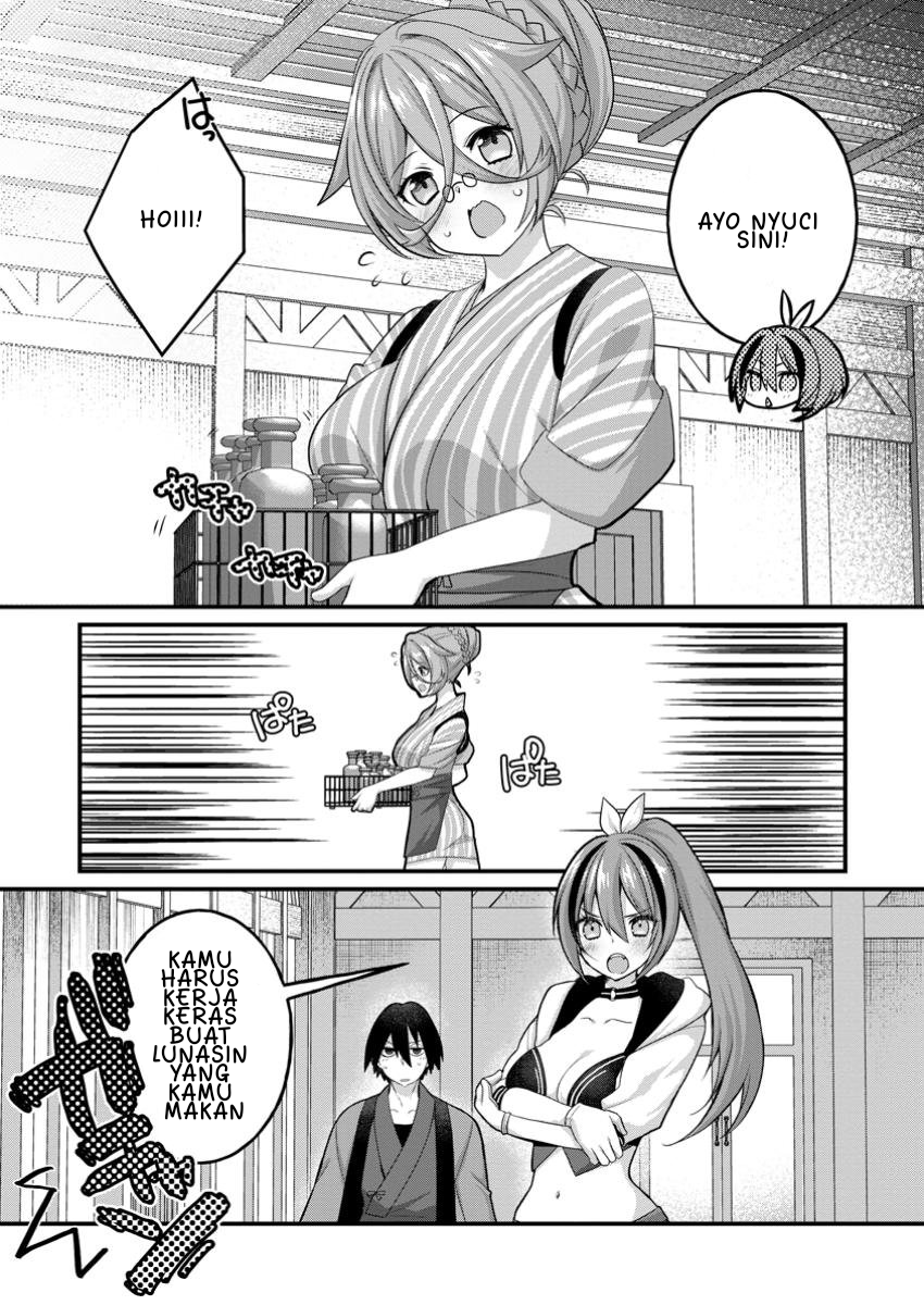 Zecchou Skill "Onsen Souzou" de Yukemuri Harem wo Kizuku made: Hensei ga Todokottara Soku Dorei no Isekai Tensei! Akaji Ryokan Saiken Keikaku Chapter 3 - halaman 1