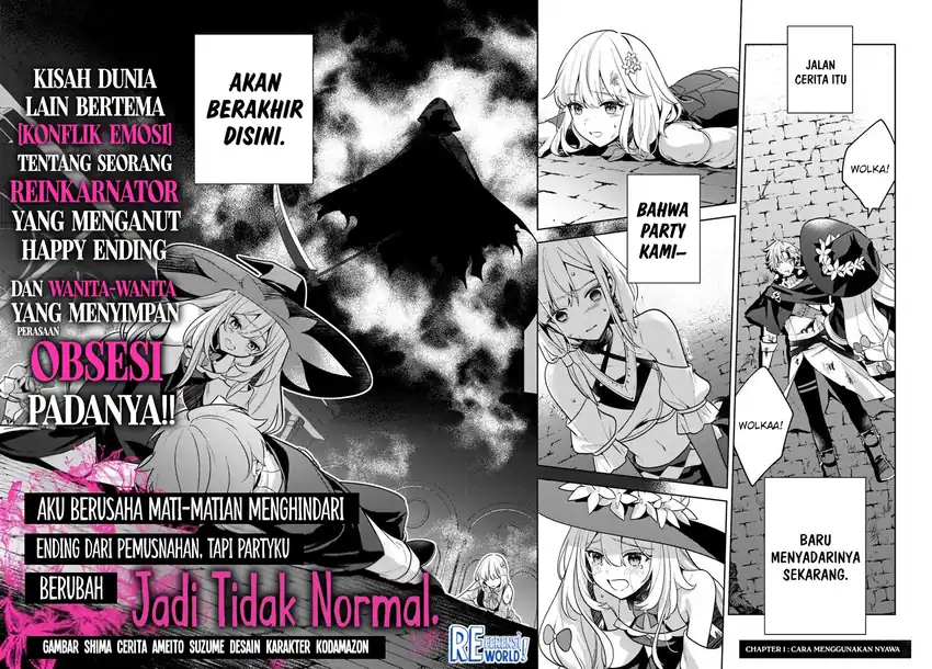 Zenmetsu End o Shi ni Monogurui de Kaihi Shita. Party ga Yanda. Chapter 1 - halaman 3