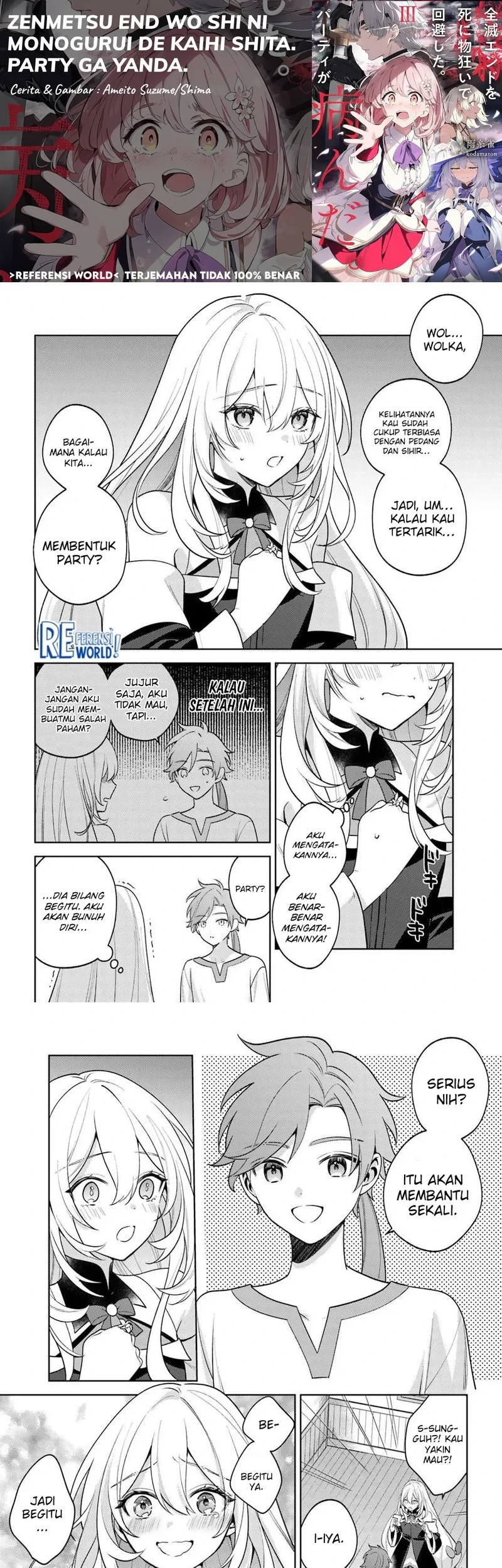 Zenmetsu End o Shi ni Monogurui de Kaihi Shita. Party ga Yanda. Chapter 6.2 - halaman 1