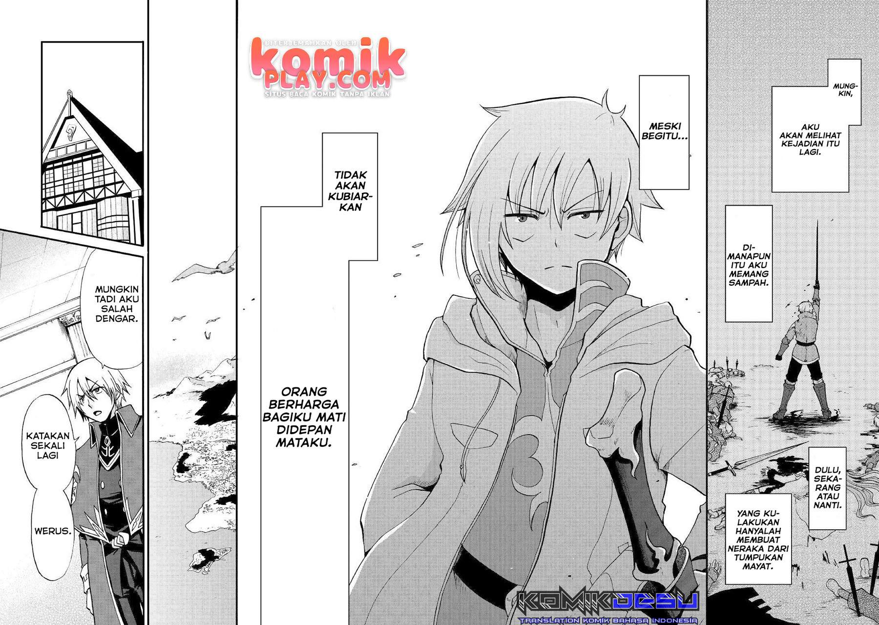 Zensei wa Ken Mikado. Konjou Kuzu Ouji Chapter 10 - halaman 33
