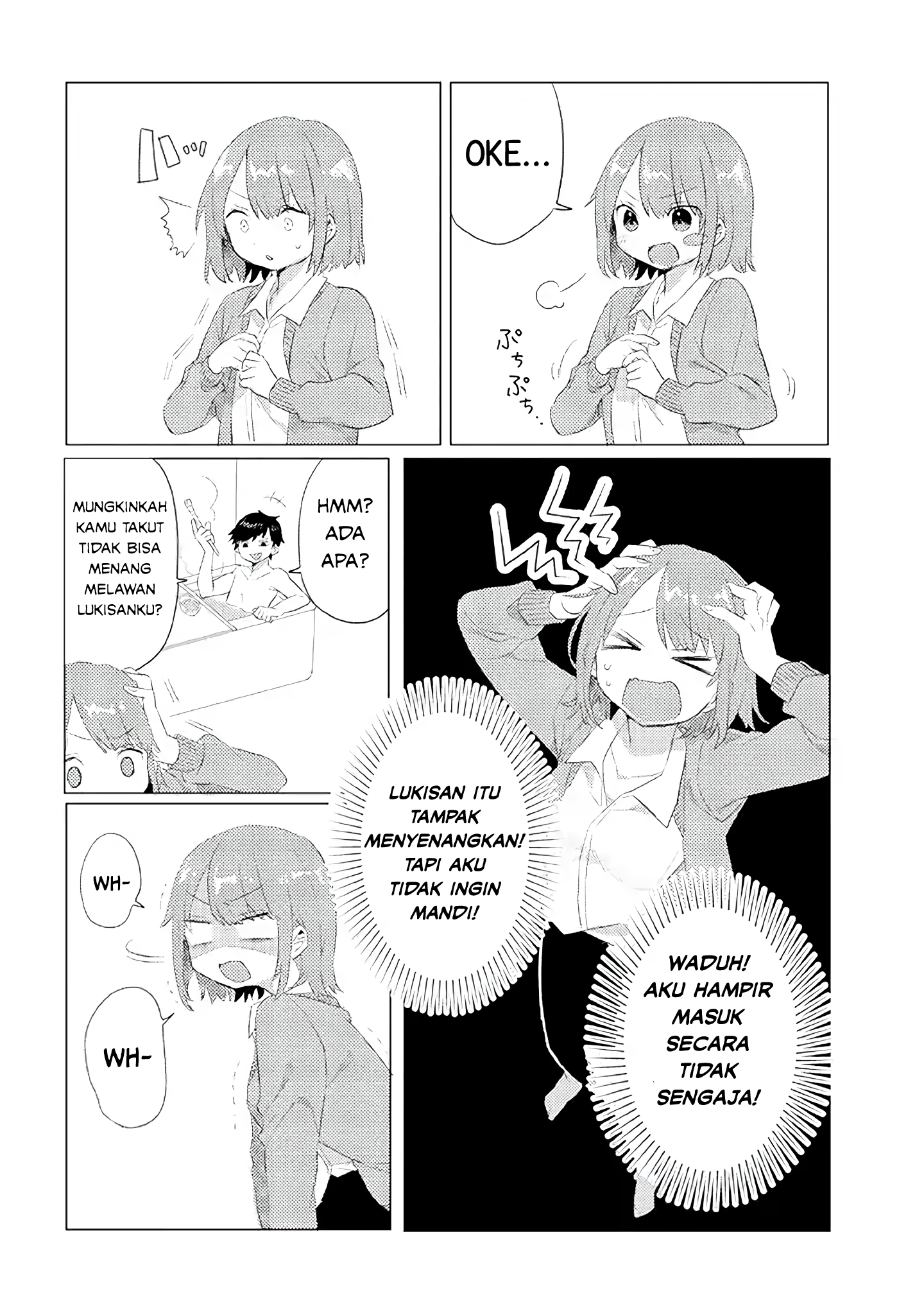 Zettai ni Furo ni Hairitakunai Kanojo vs Zettai ni Furo ni Iretai Kareshi Chapter 3 - halaman 7