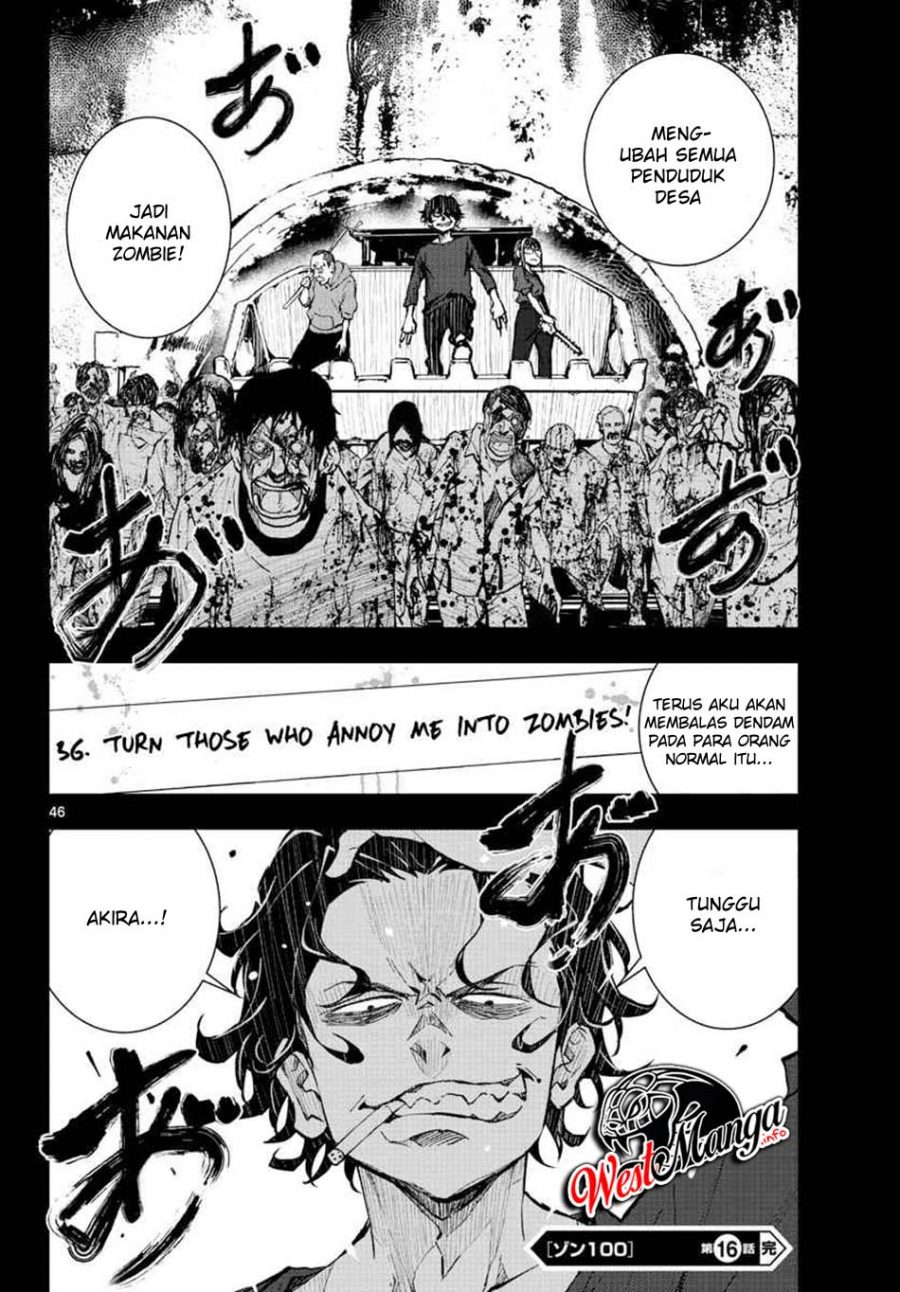 Zombie 100 ~Zombie ni Naru Made ni Shitai 100 no Koto~ Chapter 16 - halaman 45