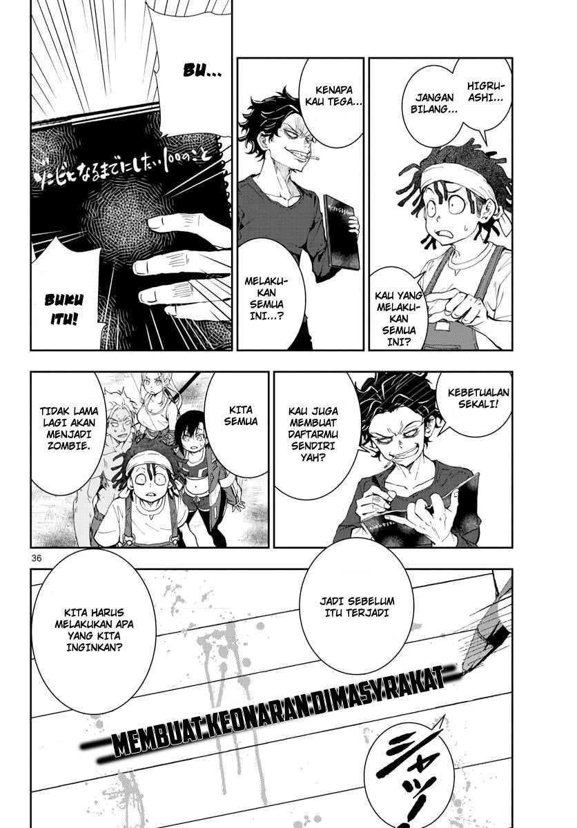 Zombie 100 ~Zombie ni Naru Made ni Shitai 100 no Koto~ Chapter 17 - halaman 35