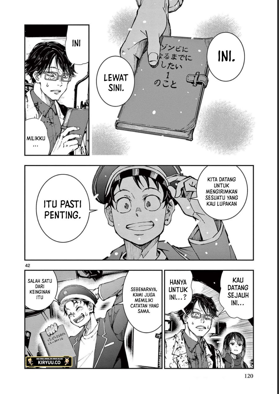 Zombie 100 ~Zombie ni Naru Made ni Shitai 100 no Koto~ Chapter 45 - halaman 42