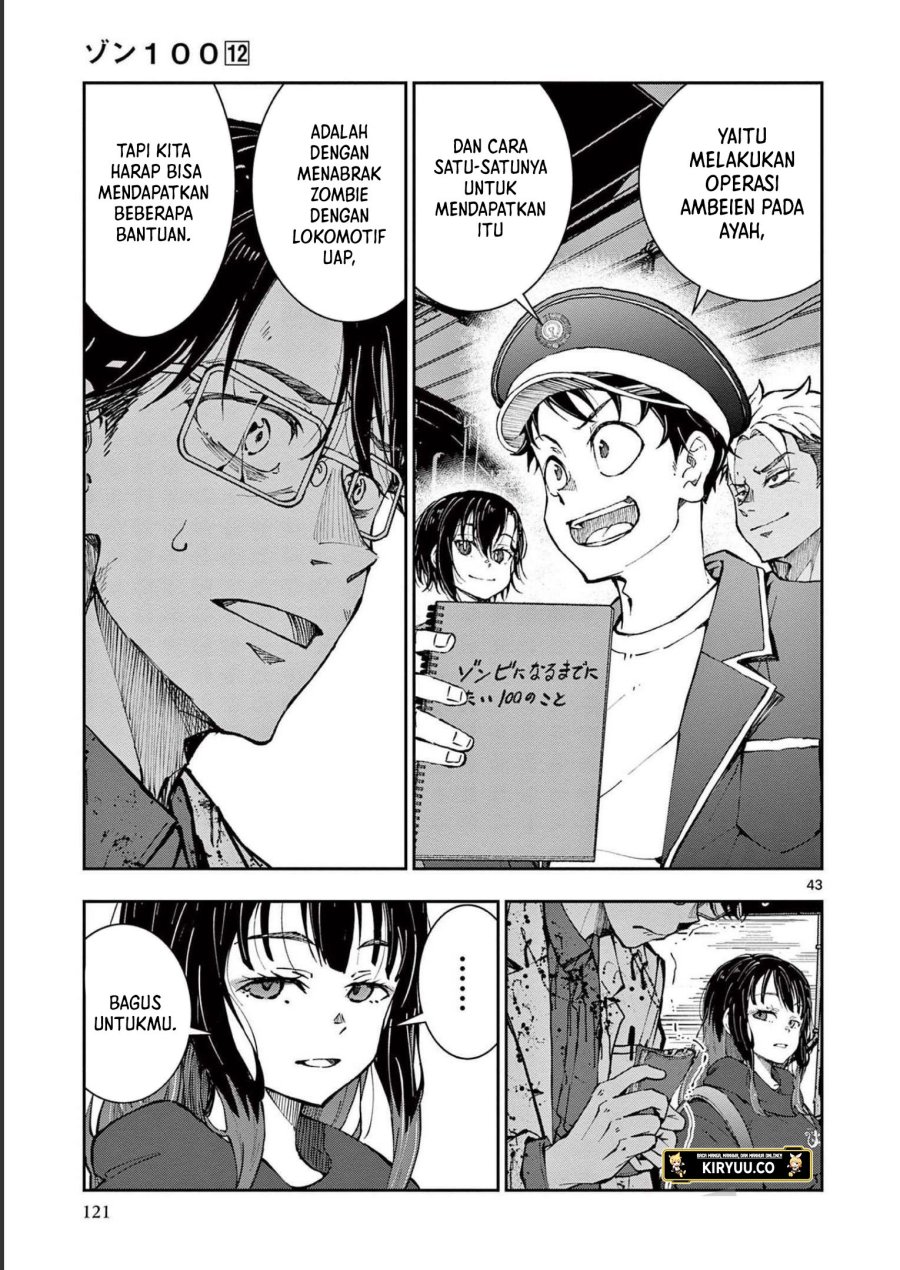 Zombie 100 ~Zombie ni Naru Made ni Shitai 100 no Koto~ Chapter 45 - halaman 43