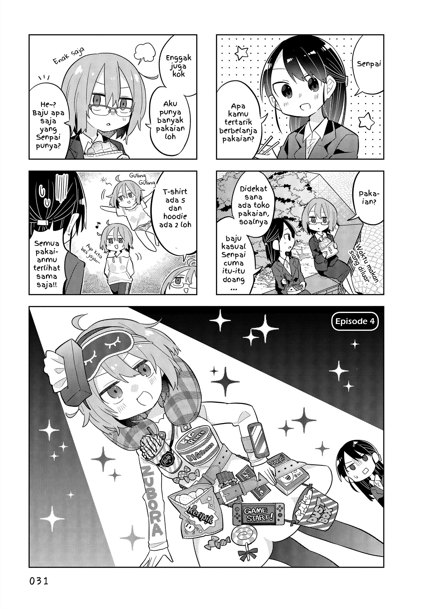 Zubora Senpai to Majime-chan Chapter 4 - halaman 1